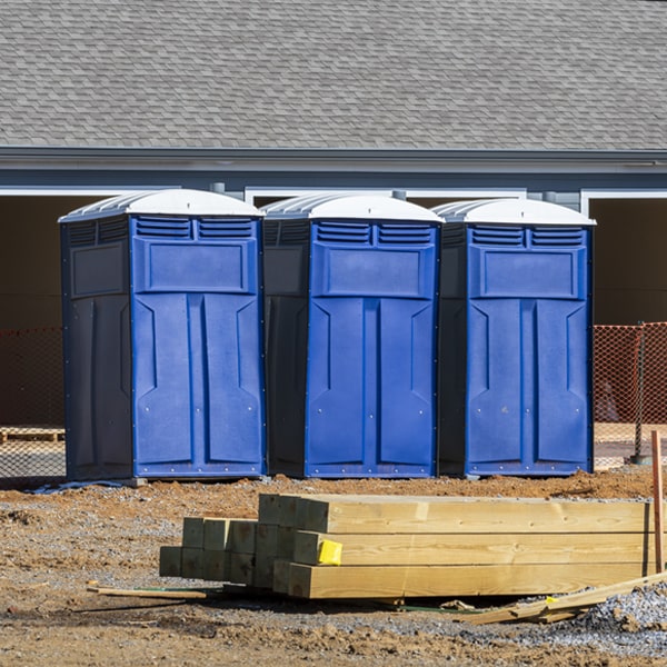 are there any restrictions on where i can place the portable restrooms during my rental period in Macedonia IA